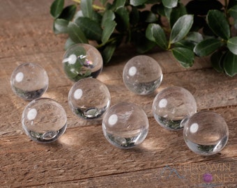 Sphère de cristal en QUARTZ TRANSPARENT - Boule de cristal divinatoire, cadeau de pendaison de crémaillère, décoration d'intérieur, E0617