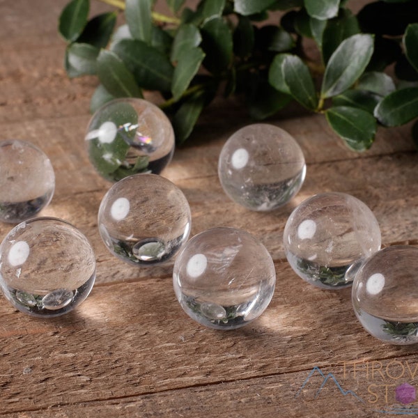 CLEAR QUARTZ Crystal Sphere - Divination, Crystal Ball, Housewarming Gift, Home Decor, E0617