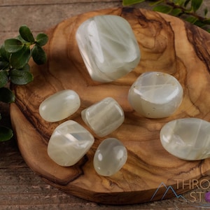 Green MOONSTONE Tumbled Stones - Tumbled Crystals, Self Care, Healing Crystals and Stones,  E1150