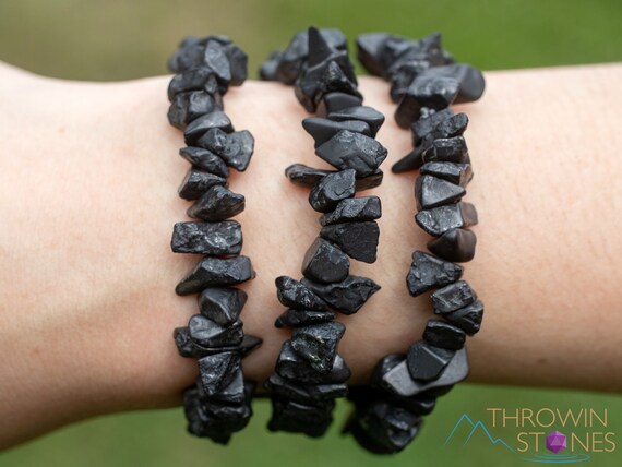 Shungite deals bead bracelet