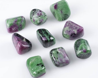 RUBY ZOISITE Tumbled Stones - Tumbled Crystals, Self Care, Healing Crystals and Stones, E0151