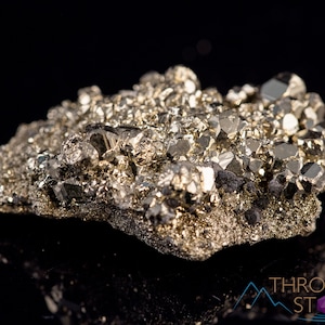 PYRITE Raw Crystal Cluster - Housewarming Gift, Home Decor, Raw Crystals and Stones, 40320