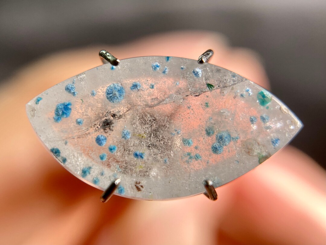 GILALITE Cabochon Medusa Paraiba Quartz Dots Marquise Etsy