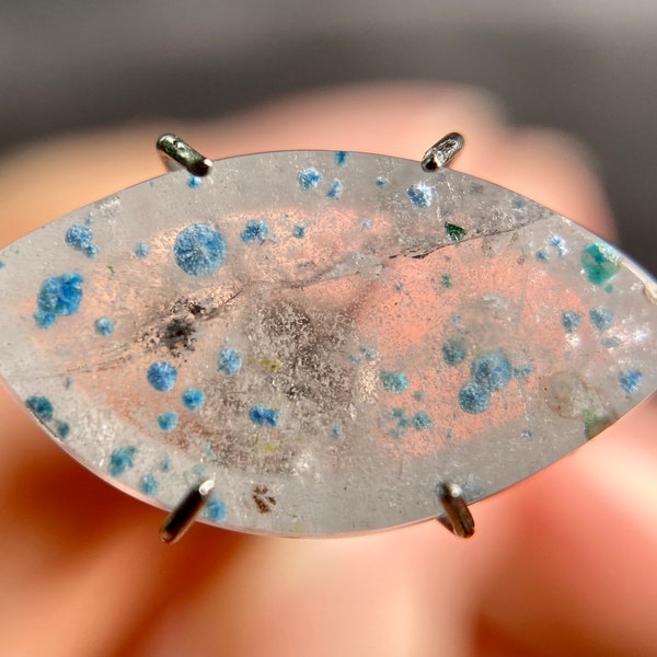 GILALITE Cabochon, Medusa Paraiba Quartz - Dots, Marquise - Gemstones, Jewelry Making, 43919