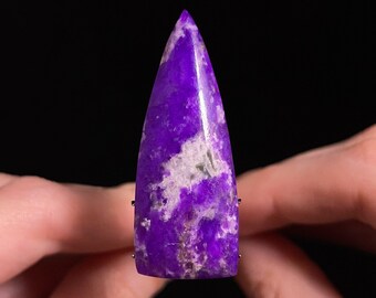 SUGILITE Cabochon - Triangle, SemiGel - Gemstones, Jewelry Making, Crystals, 46012