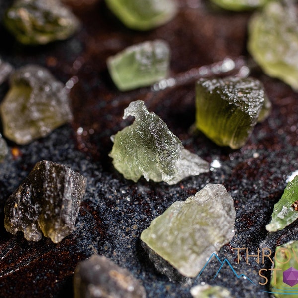 MOLDAVITE - Mini - Raw Moldavite Crystal, Genuine Moldavite Stone,  E1849