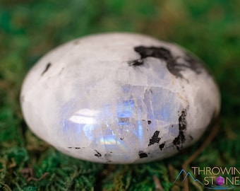 Rainbow MOONSTONE Crystal Palm Stone - Worry Stone, Self Care, Healing Crystals and Stones, E1820