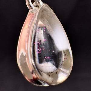 COVELLITE Pink Fire Quartz Crystal Pendant - Fine Jewelry, Healing Crystals and Stones, 54280