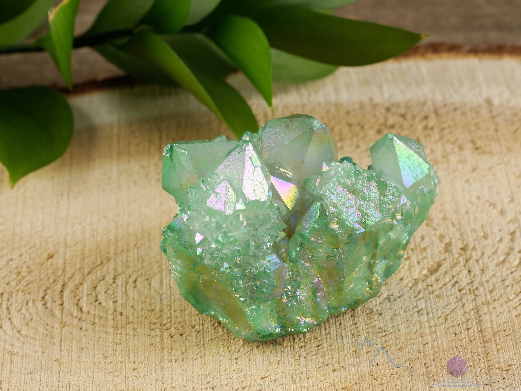 Apple AURA QUARTZ Rainbow Aura Quartz Crystal Cluster Etsy