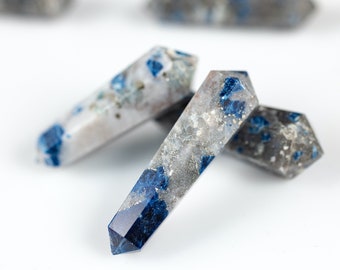 Puntas de cristal LAZULITE - Mini - Fabricación de joyas, cristales y piedras curativas, E1827