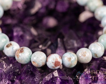 LARIMAR Crystal Bracelet - Beaded Bracelet, Handmade Jewelry, Healing Crystal Bracelet, J1724