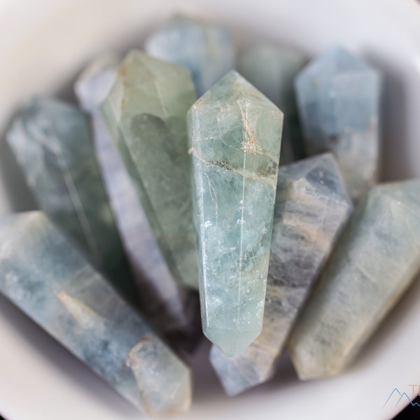 AQUAMARINE Crystal Point - Mini - Jewelry Making, Healing Crystals and Stones, E2075