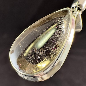 COVELLITE Pink Fire Quartz Crystal Pendant - Fine Jewelry, Healing Crystals and Stones, 54289