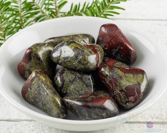 DRAGONS BLOOD JASPER Tumbled Stones - Tumbled Crystals, Self Care, Healing Crystals and Stones,  E0879