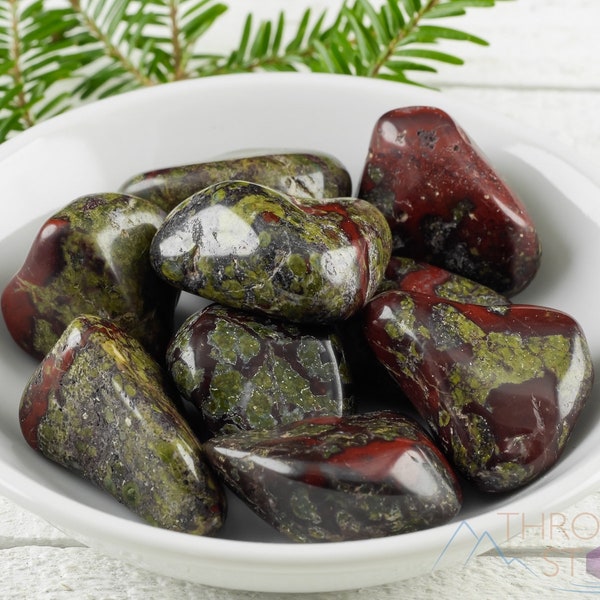 DRAGONS BLOOD JASPER Tumbled Stones - Tumbled Crystals, Self Care, Healing Crystals and Stones,  E0879