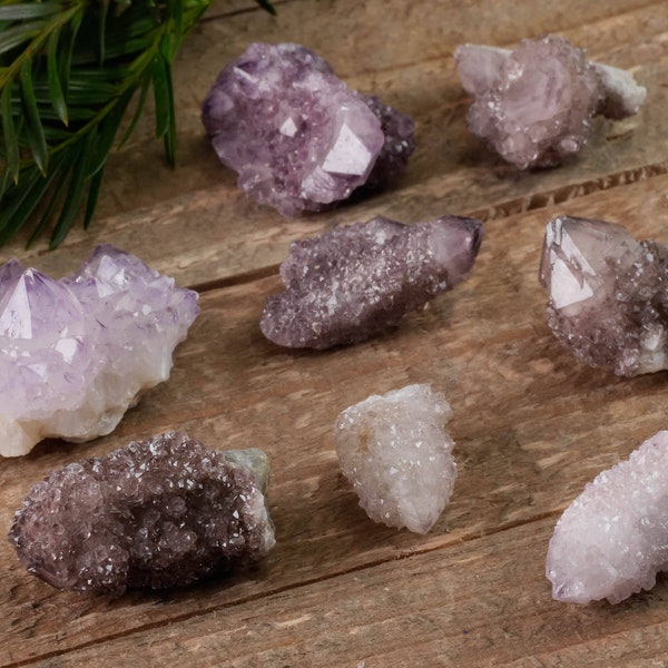 AMETHYST SPIRIT QUARTZ Crystal Points and Clusters - Raw Amethyst Cluster, Boho Decor, E0005