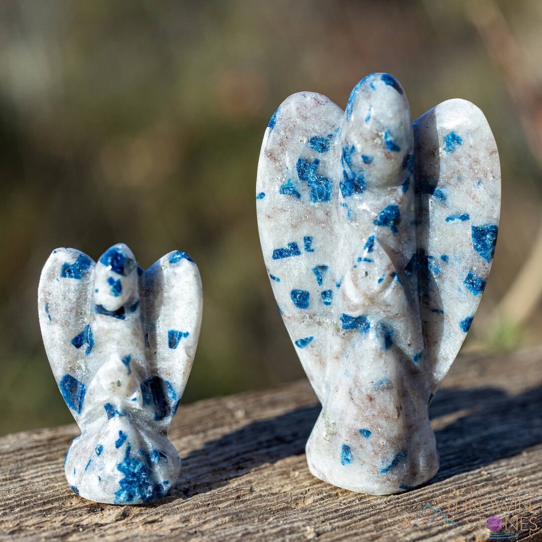 Praying Angel Figurine Hand Craved Guardian Angel Sculpture