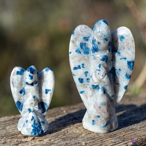 LAZULITE Crystal Angel - Guardian Angel Figurines, Home Decor, Healing Crystals and Stones, E1761