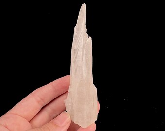 Growth INTERFERENCE QUARTZ Crystal Specimen - Natural Raw Stone Points, Unique Boho Home Decor, 57083