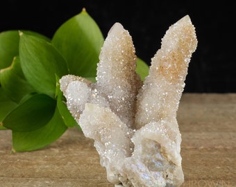 AURA QUARTZ Angel White - Rainbow Quartz Crystal, Crystal Cluster, Spirit Quartz, Crystal Decor, R0506