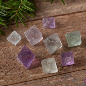 Raw FLUORITE Crystal Octahedron - Metaphysical Home Decor, Raw Rocks and Minerals,  E1234