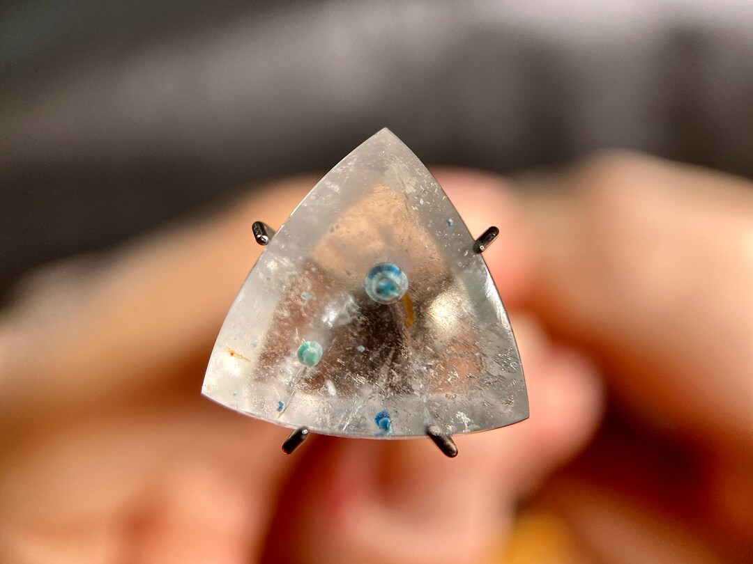 GILALITE Cabochon Medusa Paraiba Quartz Dots Trillion Etsy