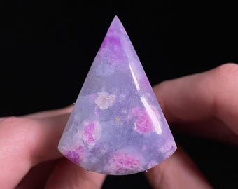 SUGILITE Cabochon - Triangle, Pink Gel - Gemstones, Jewelry Making, Crystals, 46018