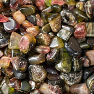 TOURMALINE Crystal Chips - Small Crystals, Birthstones, Gemstones, Jewelry Making, Tumbled Crystals,  E1805