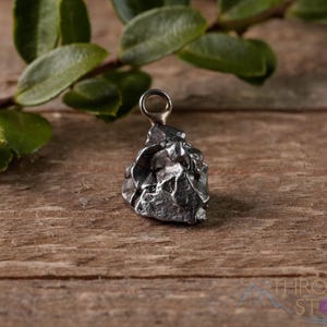 METEORITE Pendant - Campo Del Cielo - Authentic Space Jewelry, Astronomy Gifts, E0667