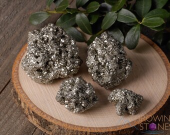 PYRITE Raw Crystal Cluster - Metaphysical, Home Decor, Raw Crystals and Stones, E1012