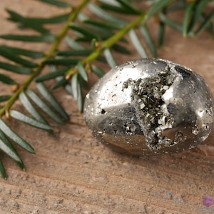 PYRITE Tumbled Stones - Fools Gold - Tumbled Crystals, Self Care, Healing Crystals and Stones,  E0231