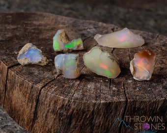 OPAL Raw Crystals - A Grade, Small - Bulk Raw Opal, Rough Opal Lot, Welo Opal,  E0088