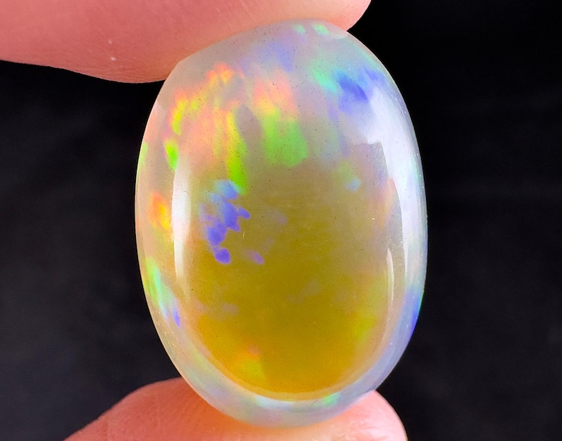 OPAL Cabochon - Oval Cut Stone - Welo Ethiopia, Jewelry Making, 54320 image 1