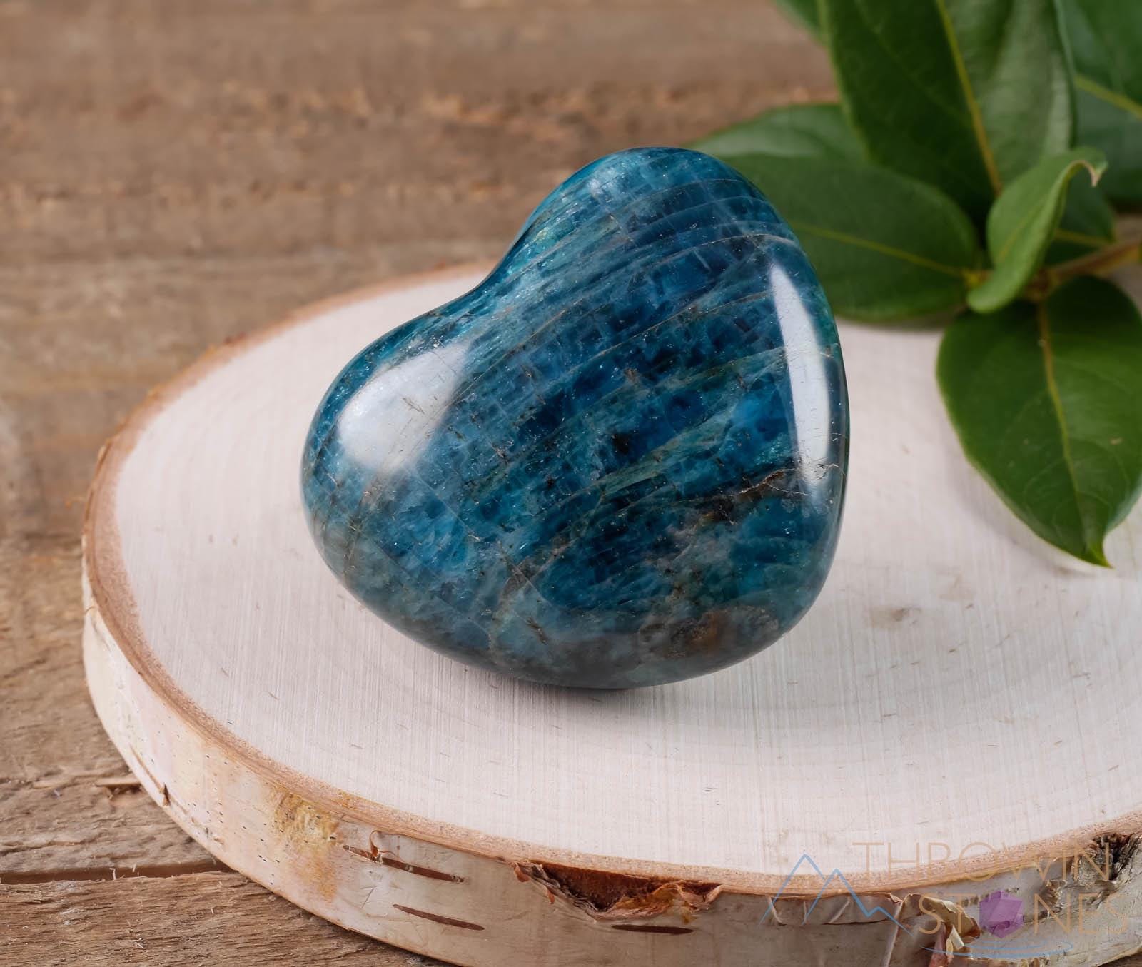 ブルーアパタイトクリスタルハート - セルフケア、ママへのギフト