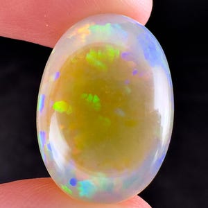 OPAL Cabochon - Oval Cut Stone - Welo Ethiopia, Jewelry Making, 54320 image 3