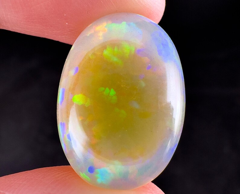 OPAL Cabochon - Oval Cut Stone - Welo Ethiopia, Jewelry Making, 54320 image 3