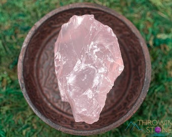Raw ROSE QUARTZ Crystal  :  Large Natural Pink Stones, Home Decor, Rock Collections, E1446