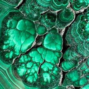 Malachit-Kristallplatte Grüner Malachit-Stein, Schmuckherstellung, Einzigartiges Geschenk, Wohnkultur, 50412 Bild 4