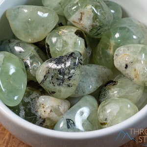 PREHNITE Tumbled Stones - Tumbled Crystals, Self Care, Healing Crystals and Stones, E0150