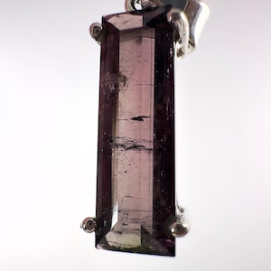 TOURMALINE Crystal Pendant - Sterling Silver, Faceted - Birthstone, Fine Jewelry, Healing Crystals and Stones, 54449