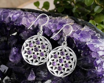 Orecchini con perle di Ematite in stile Vintage, orecchini pendenti