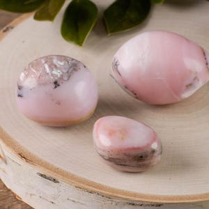 Light Pink PERUVIAN OPAL Tumbled Stones - Tumbled Crystals, Self Care, Healing Crystals and Stones, E0296