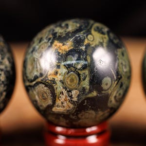 KAMBABA JASPER Crystal Sphere - Crystal Ball, Housewarming Gift, Home Decor, E0618