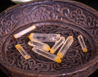 Pontas de cristal MANGO QUARTZ - Varinha de cristal, pedras preciosas, fabricação de joias, cristais e pedras de cura, E1718