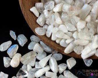 Rainbow MOONSTONE Crystal Chips - Small Crystals, Gemstones, Jewelry Making, Tumbled Crystals,  E1764
