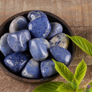 DUMORTIERITE QUARTZ Crystals - Tumbled Healing Stones, Self Care Gift, E0492