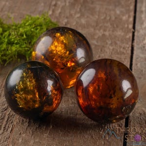 AMBER Sphere - Crystal Ball, Crystal Sphere, Housewarming Gift, Home Decor, E0356