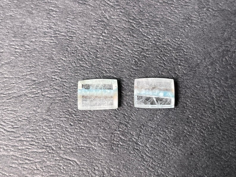Striped Medusa Paraiba Quartz Jewelry Making Rectangle 43820 GILALITE Cabochons Gemstones