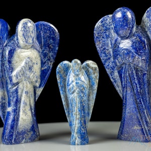 LAPIS LAZULI Crystal Angel - Guardian Angel Figurines, Home Decor, Healing Crystals and Stones, E2190