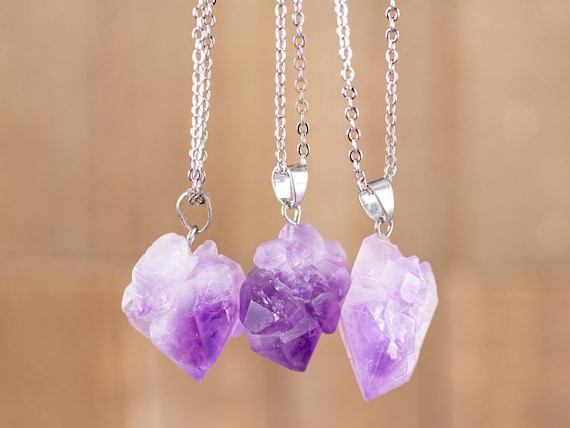 Amethyst Crystal Necklace | Earth Relics Jewelry Company